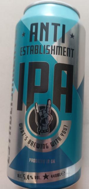 anti establishment ipa 5.4%, BrewDog, Scotland