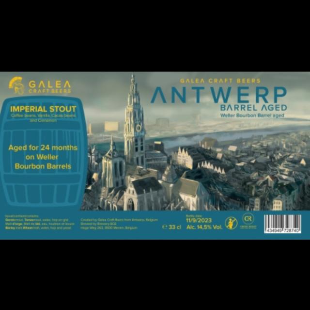 Antwerp Barrel Aged Weller Bourbon Barrel Aged 14.5%, Galea Craft Beers, Belgium