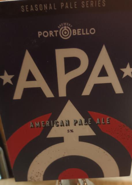 APA american pale ale 5.0%, Portobello Brewing, England