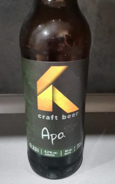 Apa Craft beer 5.2%, Kobzuv pivovar, Czech Republic