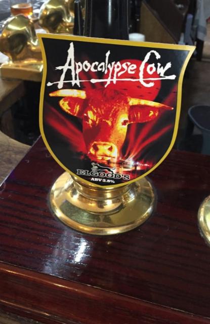 Apocalypse Cow 3.8%, Elgood's Brewery, England