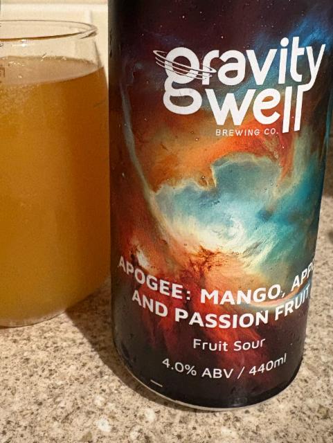 Apogee : mango, apple and passionfruit, Gravity Well Brewing Co.