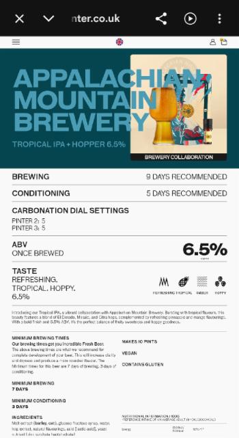 Appalachian Mountain Brew 6.5%, Appalachian Mountain Brewery, United States