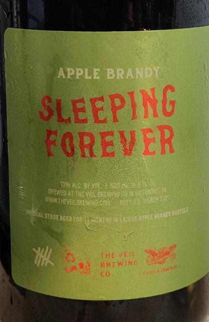 Apple Brandy Barrel Aged Sleeping Forever 13.0%, The Veil Brewing Co., United States