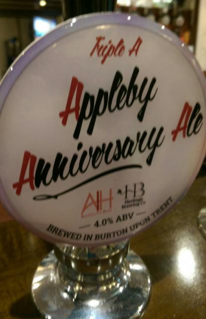 Appleby Anniversary Ale 4.0%, Heritage Brewing Co. (England), England
