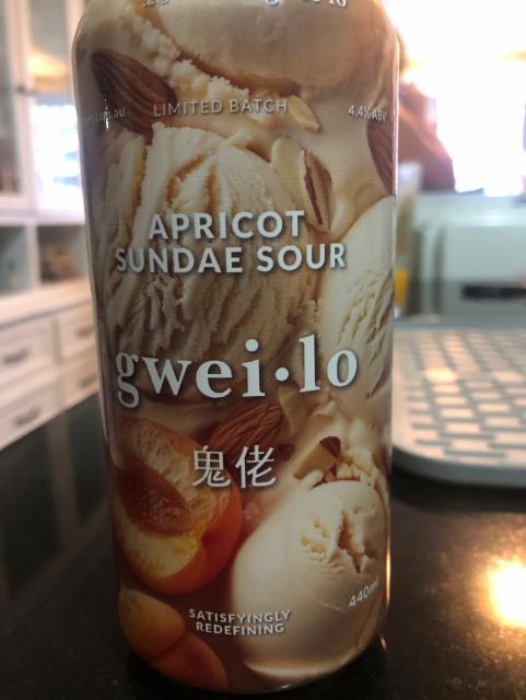 Apricot sundae sour 4.4%, Gweilo Beer, Hong Kong