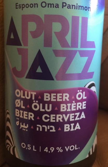 April Jazz 4.9%, Espoon Oma Panimo, Finland
