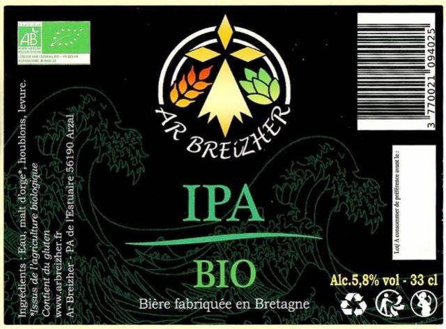 Ar Breizher IPA 5.8%, Ar Breizher, France