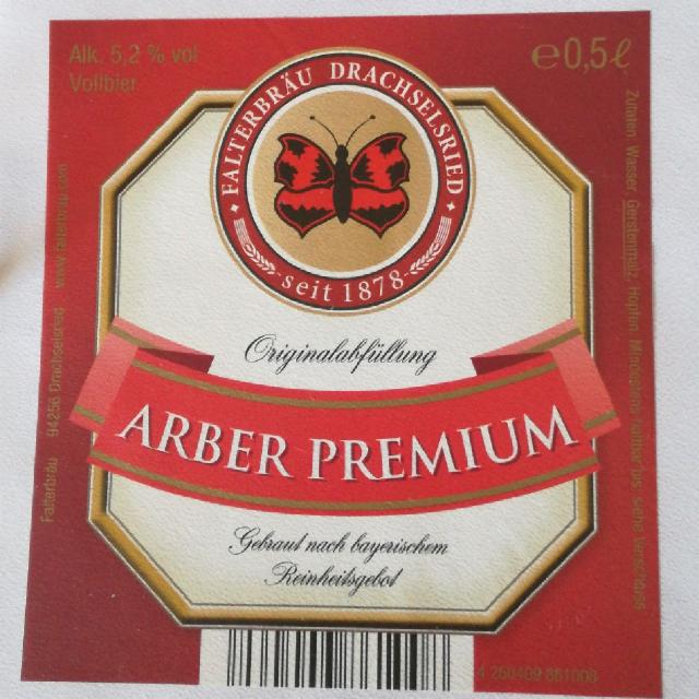 Arber Premium 5.2%, Falterbräu Drachselsried, Germany