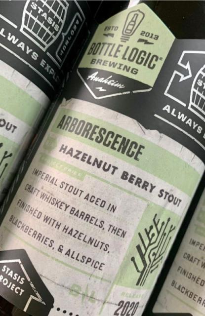 Arborescence 15.2%, Bottle Logic Brewing, United States