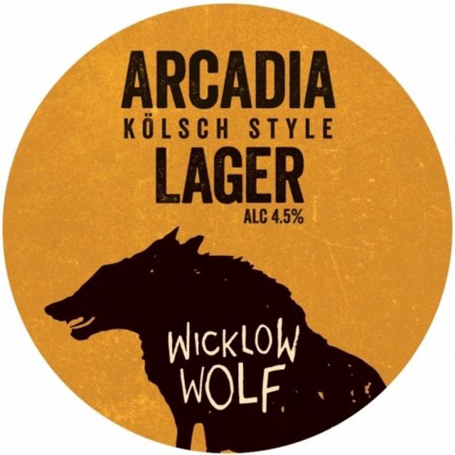 Arcadia Kölsch Style Lager 4.5%, Wicklow Wolf Brewing, Ireland