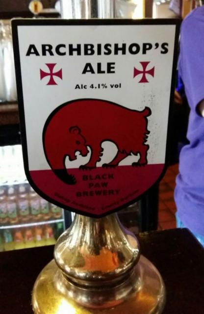 Archbishop's Ale 4.1%, Black Paw, England