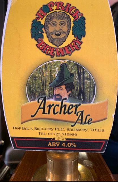 Archer Ale 4.0%, Hop Back Brewery, England
