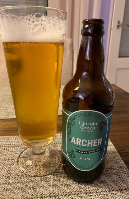 Archer American IPA 4.5%, Lincoln Green Brewing, England