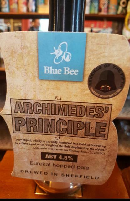 Archimedes' Principle 4.5%, Blue Bee Brewery, England