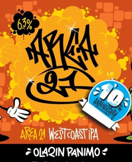 Area 21 - 10th anniversary 6.3%, Olarin Panimo, Finland