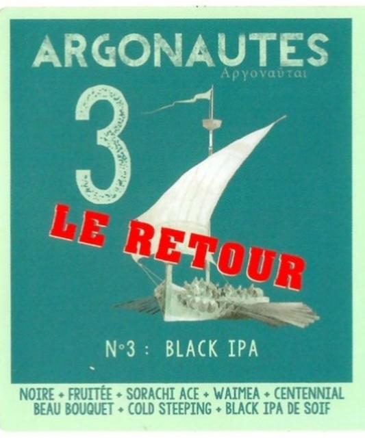 Argonautes #03 Black IPA 5.4%, La Manufacture De Bières, France