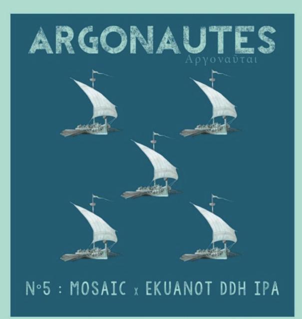 Argonautes #05 Mosaic X Ekuanot DDH IPA 6.8%, La Manufacture De Bières, France