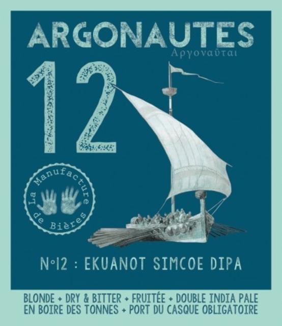 Argonautes #12 Ekuanot Simcoe DIPA 8.2%, La Manufacture De Bières, France