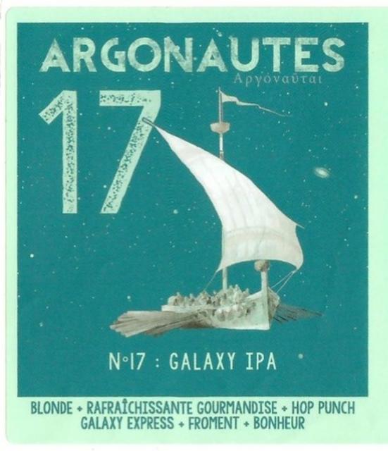 Argonautes #17 Galaxy IPA 6.0%, La Manufacture De Bières, France