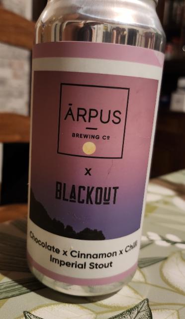 arpus blackout 11.0%, Ārpus Brewing Co., Latvia