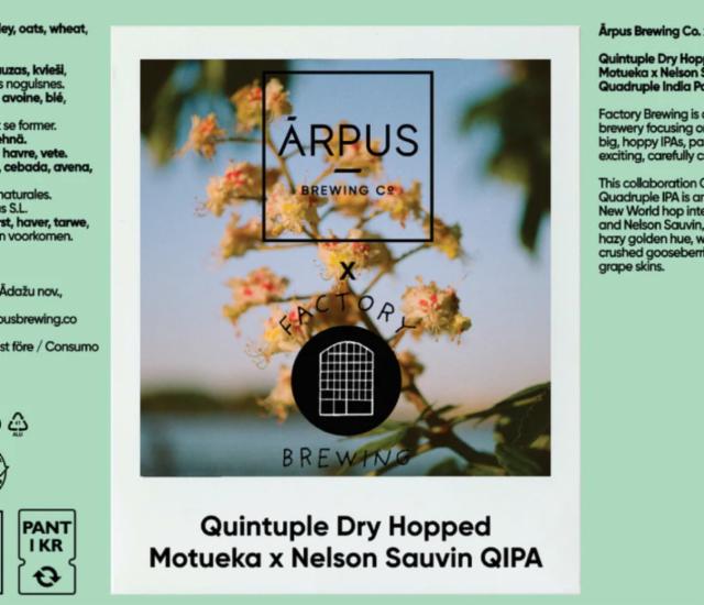 Ārpus x Factory Quintuple Dry Hopped Motueka x Nelson Sauvin QIPA, Ārpus Brewing Co.