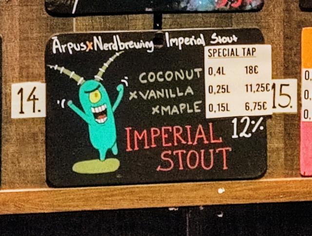 Ārpus x Nerdbrewing Coconut x Vanilla x Maple Imperial Stout 12.0%, Ārpus Brewing Co., Latvia