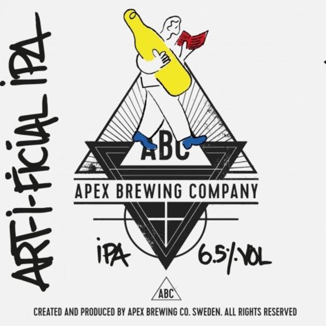 Art-I-Ficial IPA 6.5%, Apex Brewing Company, Sweden