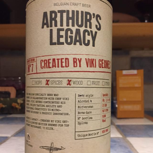 Arthur's Legacy 07 8.9%, Brouwerij Palm, Belgium
