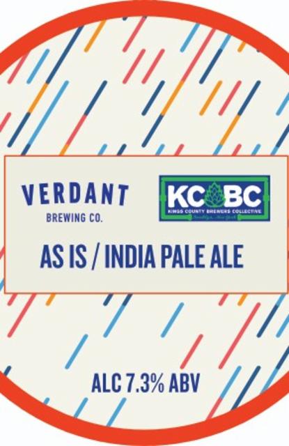 As Is 7.3%, Verdant Brewing Co., England
