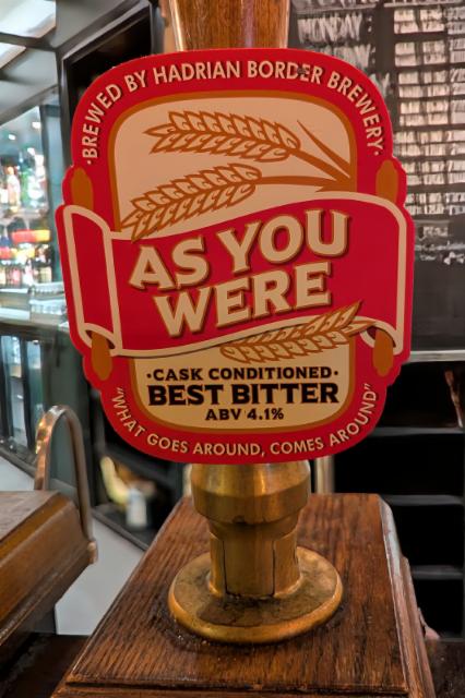 As You Were 4.1%, The Hadrian Border Brewing Co, England