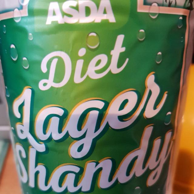 Asda Diet Lager Shandy 0.5%, Asda (Wal Mart), England