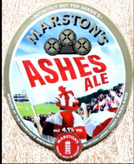 Ashes Ale 4.1%, Marston's Brewery, England
