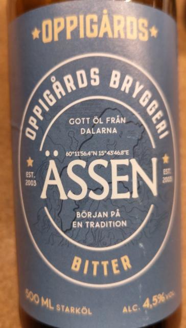 Ässen 4.5%, Oppigårds Bryggeri, Sweden