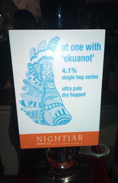 At One With 'Ekuanot ' 4.1%, Nightjar Brew, England