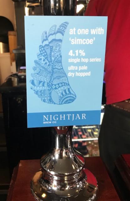 At One With 'Simcoe ' 4.1%, Nightjar Brew, England