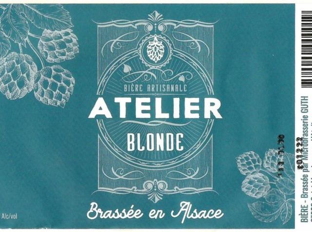 Atelier Blonde 4.8%, Microbrasserie Guth, France