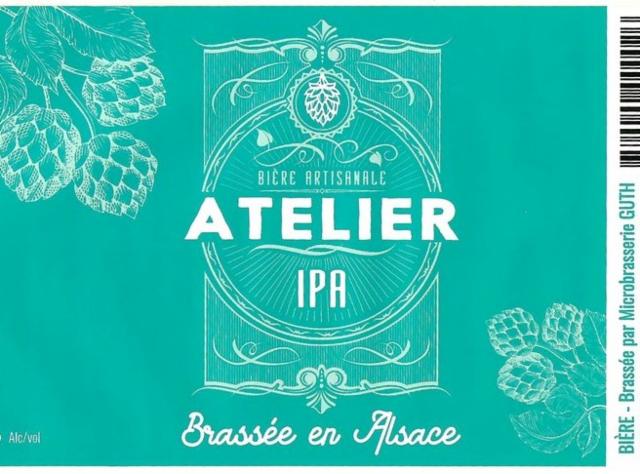 Atelier IPA 5.8%, Microbrasserie Guth, France