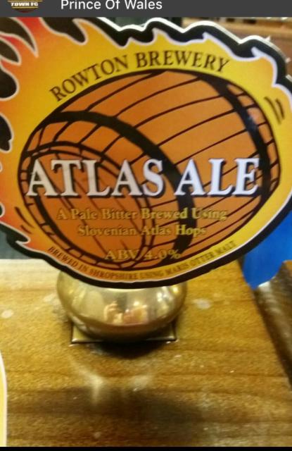 Atlas Ale 4.0%, Rowton Brewery, England