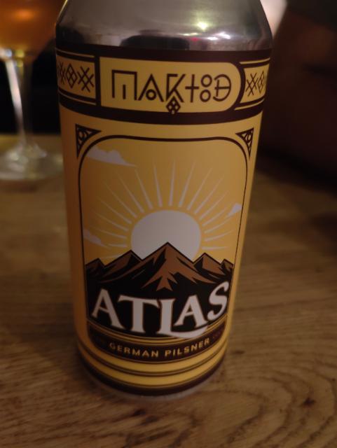 Atlas German Pilsner 4.7%, Maktoob Brewing, Romania