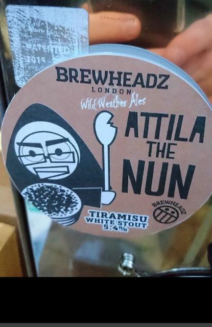 Attila The Nun 5.4%, Brewheadz, England