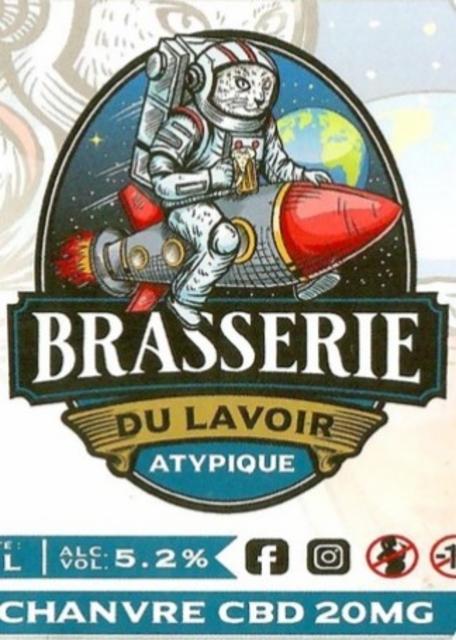 Atypique Blonde Chanvre CBD 5.2%, Brasserie Du Lavoir [Closed], France