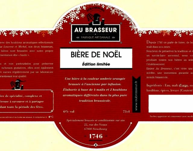 Au Brasseur De Noël 6.0%, Au Brasseur, France
