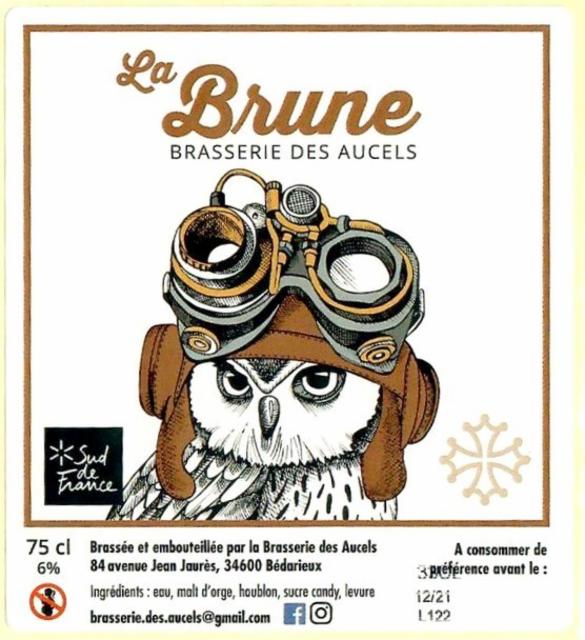 Aucels Brune 6.0%, Brasserie Des Aucels, France