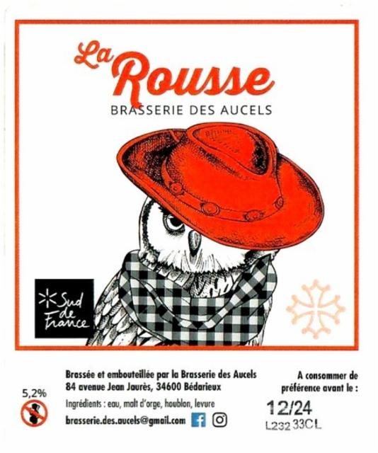 Aucels Rousse 5.2%, Brasserie Des Aucels, France