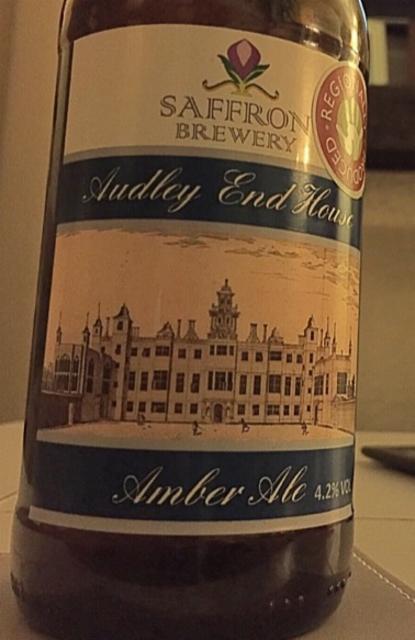 Audley End House Amber Ale 4.2%, Saffron Brewery, England