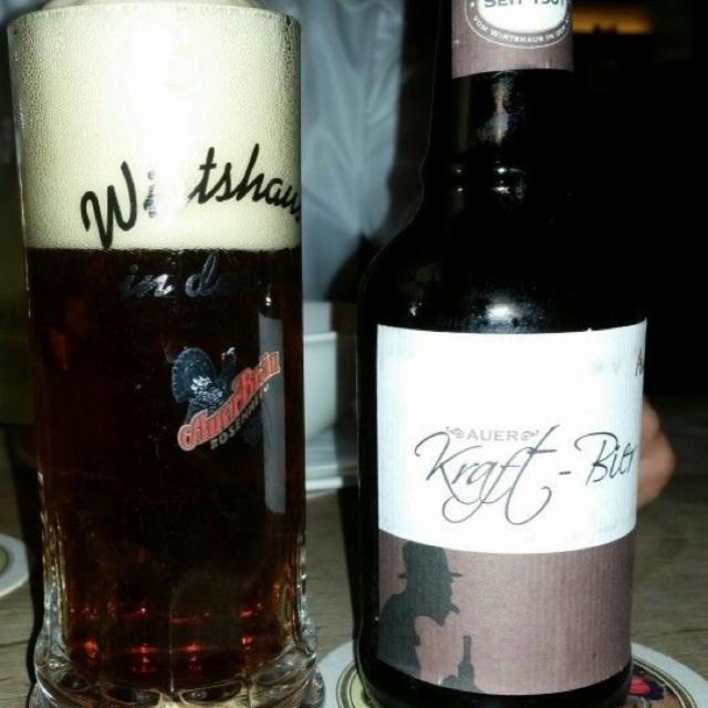 Auer Kraft-Bier 5.5%, Auerbräu Rosenheimer Spezialitätenbrauerei (Paulaner Brauerei), Germany