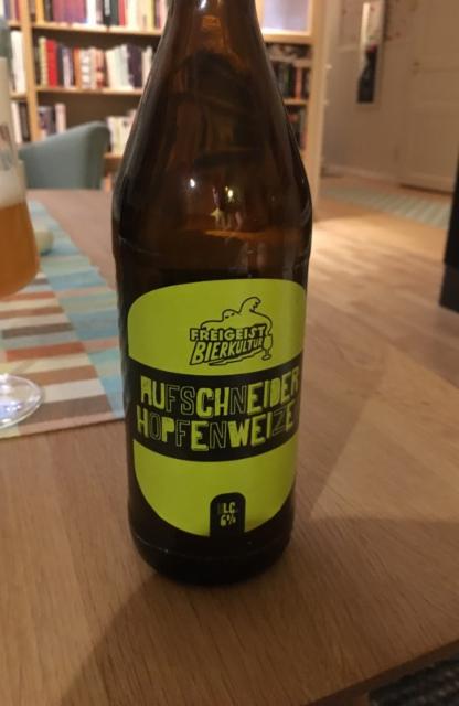 Aufschneider Hopfenweizen 6.0%, Freigeist Bierkultur, Germany