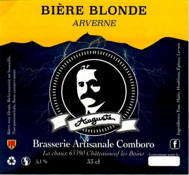 Auguste Blonde 5.1%, Brasserie Artisanale Comboro [Closed], France