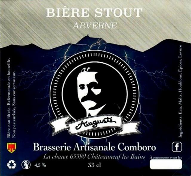 Auguste Stout 4.5%, Brasserie Artisanale Comboro [Closed], France